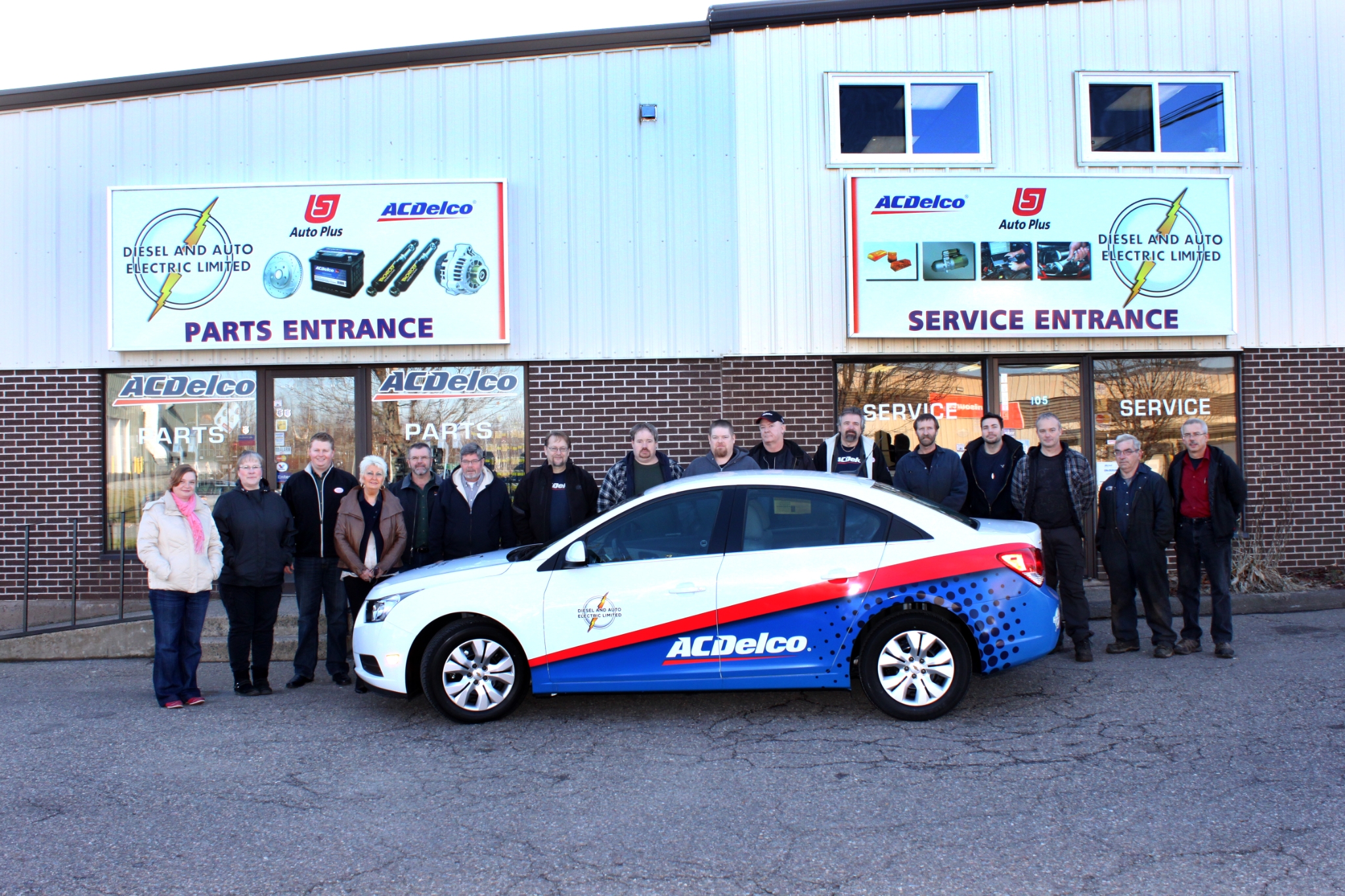 Team outside Diesel and Auto Electric location